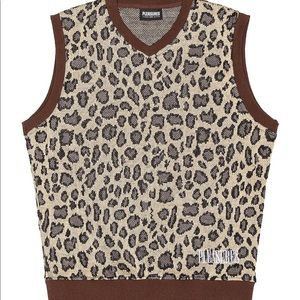 Pleasures Now Survival Sweater Vest Cheetah
